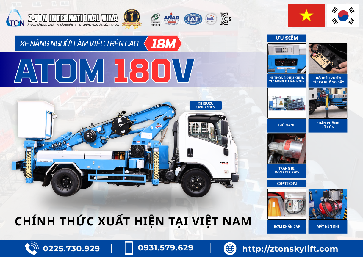 Xe nâng ATOM 180V